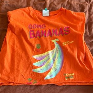 FARM Rio Bright Orange Banana Tee
